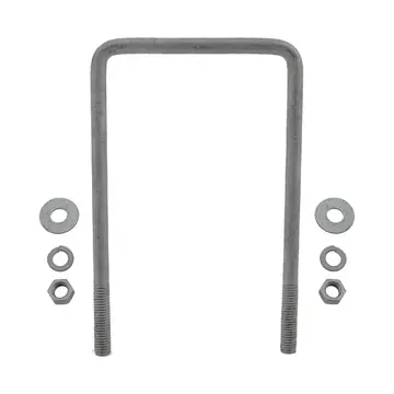Galvanized Square Trailer U-Bolt 1/2 inch x 4 7/8 inch x 8 5/16 inch