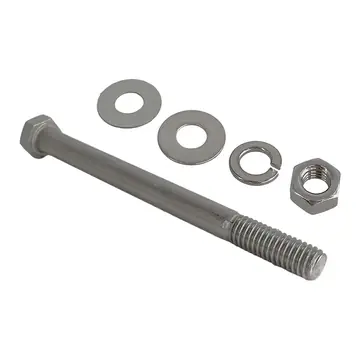 3/8 inch Diameter by 4 1/2 inch Long Stainless Steel Bolt