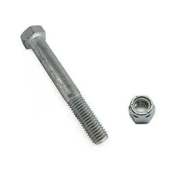 9/16 inch Diameter by 4 inch Long Zinc Plated Bolt