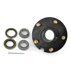 Trailer Short Hub 5 Bolt fits 2k-2.5k lb. axles 1 1/16in Bearings (L44649)