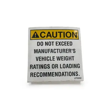 Warning Label - Load Rating (Pack of 100)