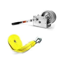 Dutton-Lainson 3200lb Winch Zinc Plated 2 Speed With Strap