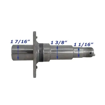Trailer Spindle for 3,500 lb #84 Axle Weld On 1 7/16 inch Round with Brake Flange