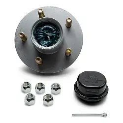 Dexter Pre Greased Vortex Boat Trailer Hub Galv-X 5 Lug 3500lb Axle