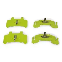DeeMaxx Trailer Disc Brake Pad Set for 3-6k Calipers Yellow Painted