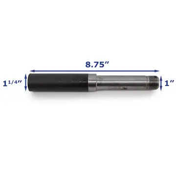 Trailer Spindle for 2,000 lb BT8 Axle Weld On 1 1/4 inch Round