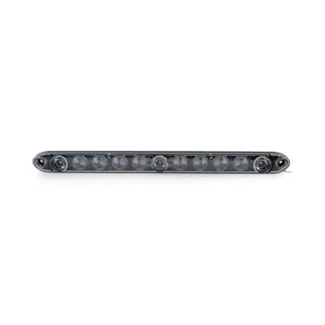 Low Profile Red LED Identification Light Bar with Clear Lens and White Load Lamp 15 1/2" Low Profile