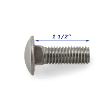 Stainless Steel Trailer Carriage Bolt Only 1/2 inch x 1 1/2 inch