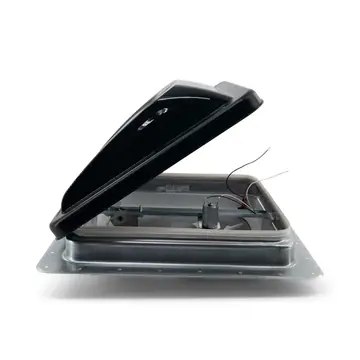 Trailer Roof Vent Assembly w/ Smoke Top and 12V Fan