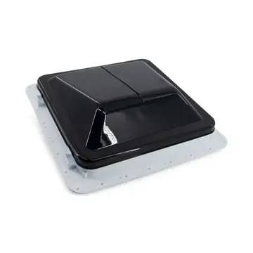 Trailer Roof Vent EZ Lift Assembly w/ Smoke-Tinted Top and 12V Fan