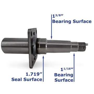Replacement #84 Spindle for Galvanized Knott Brand Trailer Torsion Axles