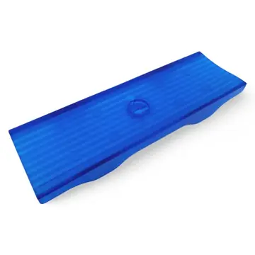 Blue PVC 3 inch Skid Pad for V-Bend Boat Trailer Crossmembers