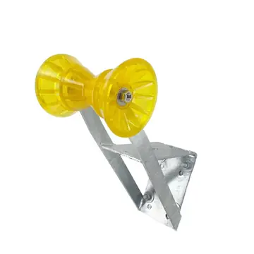 Boat Trailer Winch Seat with Yellow PVC Roller and Bells for 2 inch and 3 inch Winch Posts