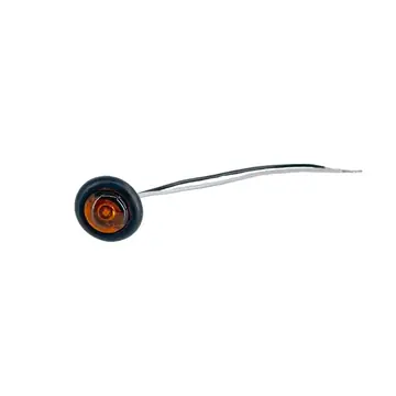 TecNiq S37 Mini LED 3/4 inch Amber Bullet Side Marker Enclosed Trailer Light