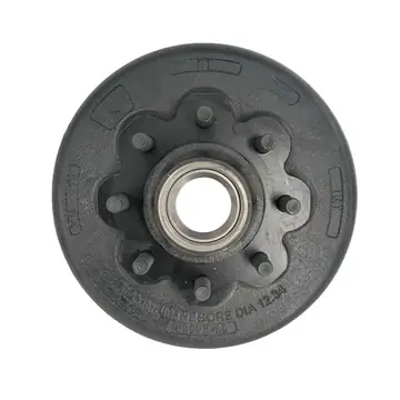 Trailer Brake Drum 8,000lb Oil Hub 5/8" Lug Stud 8 on 6.5 Bolt Pattern Drum Hub Only