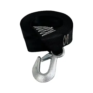 Boat Trailer Winch Strap Light Duty 2 inch x 15ft with Hook 5,000lb