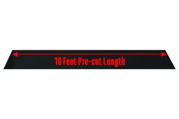 Boat Trailer Bunk Board Black Marine Carpet 18 inch Wide - 16 Feet