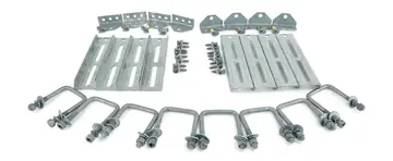 Sturdy Built (8) 10" Galvanized Swivel Top Bunk Bracket Kit with Hardware for 3x3 Boat Trailer Crossmember